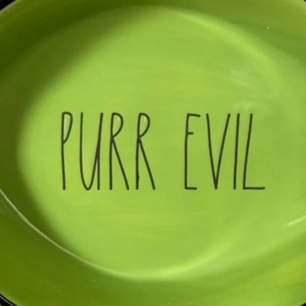 Rae Dunn “PURR EVIL” Pet Bowl